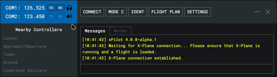 Connecting to VATSIM