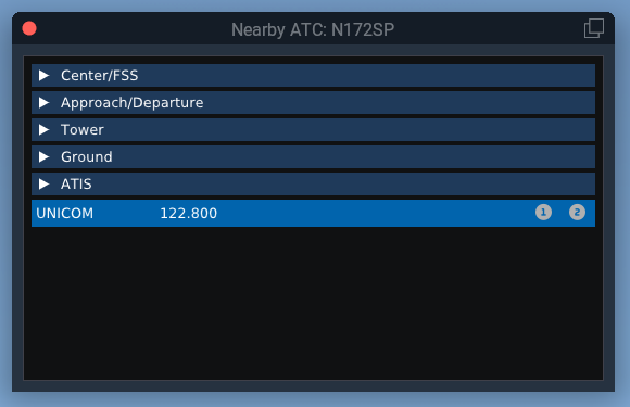 Nearby ATC UNICOM