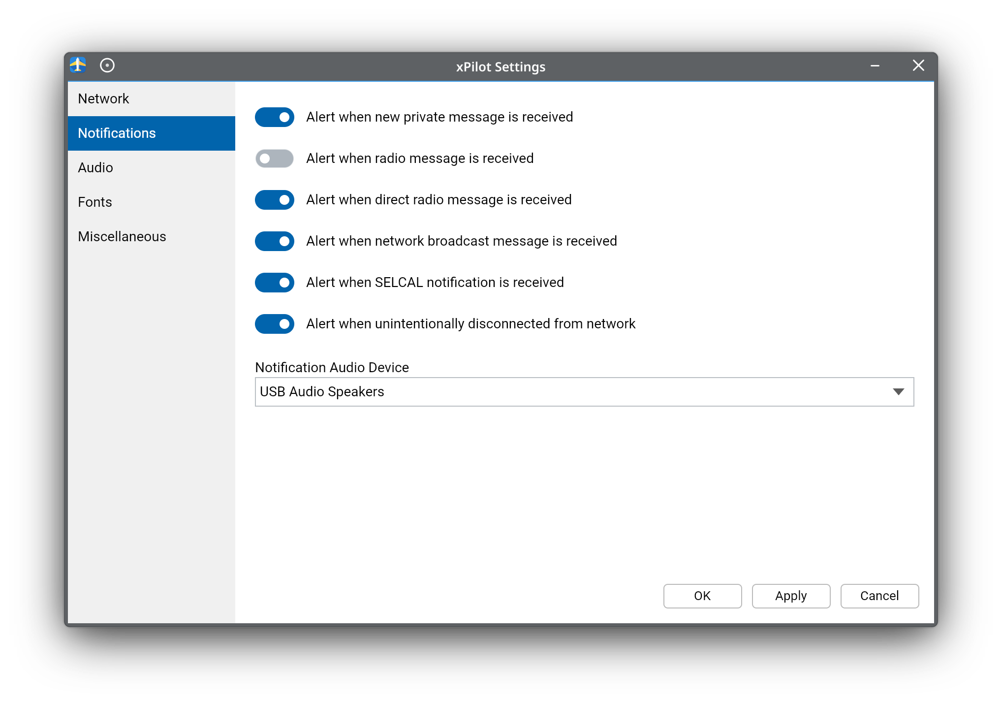 Notification Settings